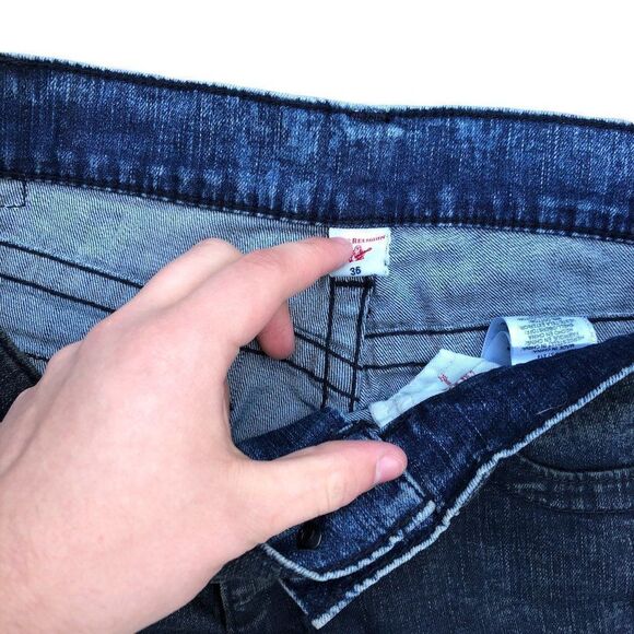 Brand New True Religion Jeans Size 36 RICKY FLAP T Blue - Picture 5 of 9